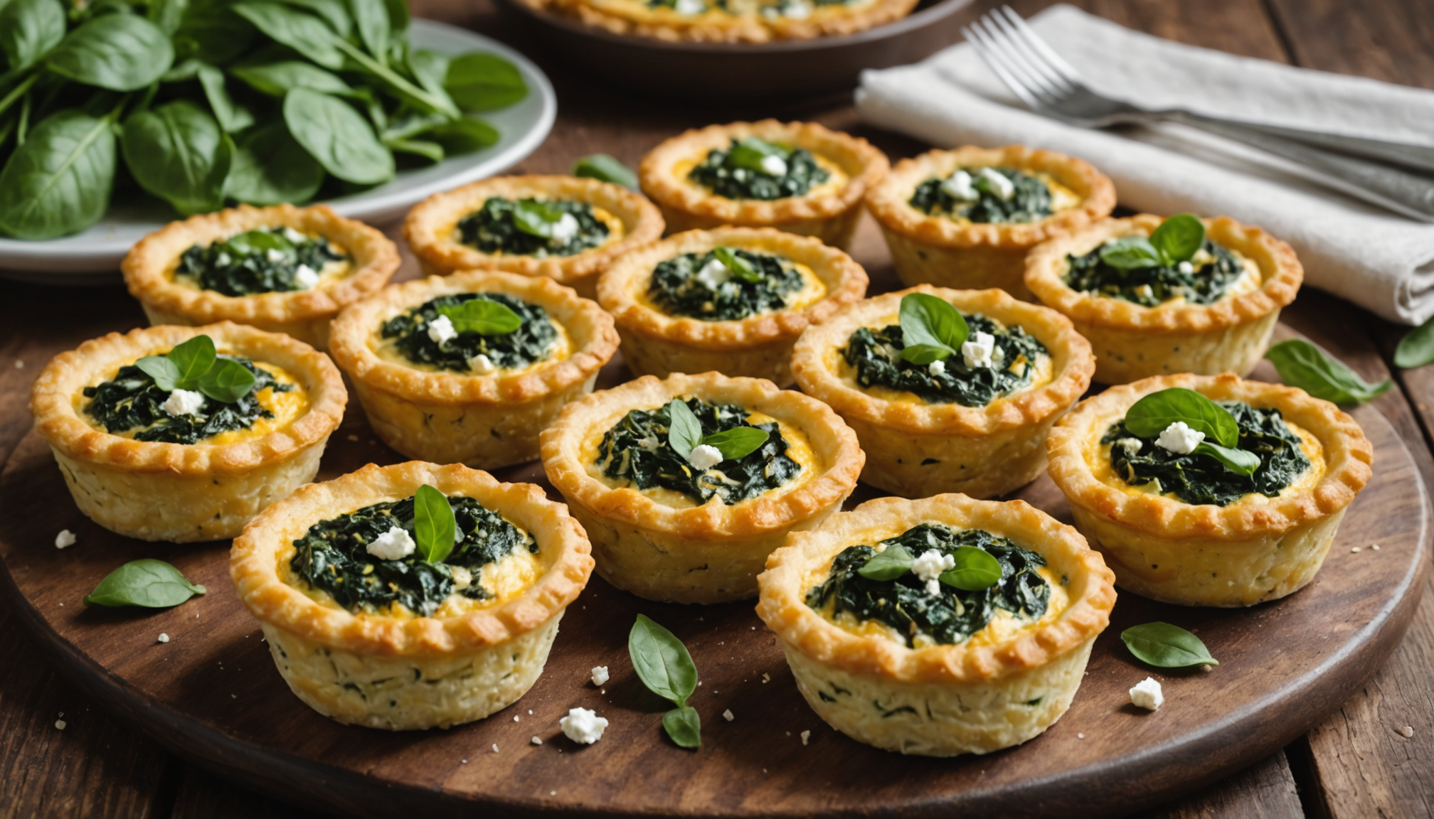 discover the ultimate recipe for spinach and goat cheese mini quiches, perfect for delicious and elegant appetizers that impress every guest.