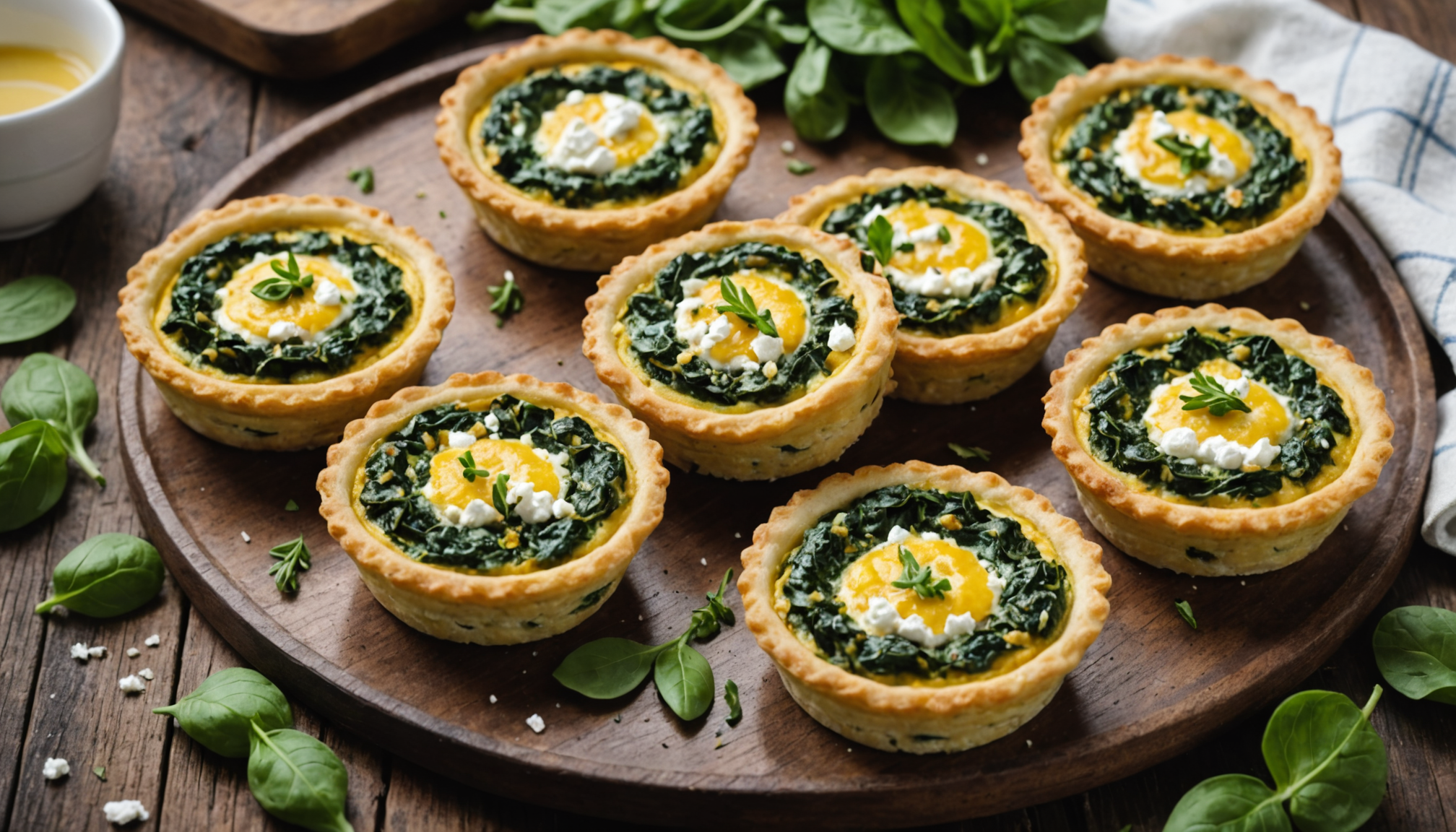 discover the ultimate recipe for spinach and goat cheese mini quiches – perfect bite-sized appetizers packed with creamy goat cheese and fresh spinach. ideal for parties and gatherings!