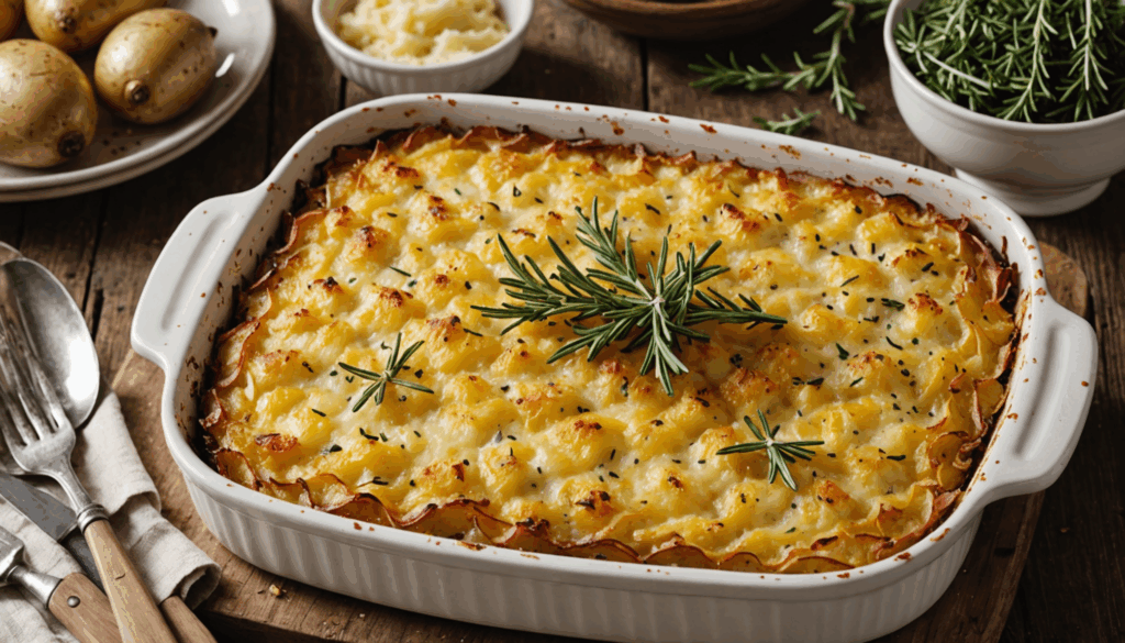 discover the secret ingredient in this creamy potato gratin recipe that elevates it to a whole new level of deliciousness. perfectly baked and irresistibly flavorful!