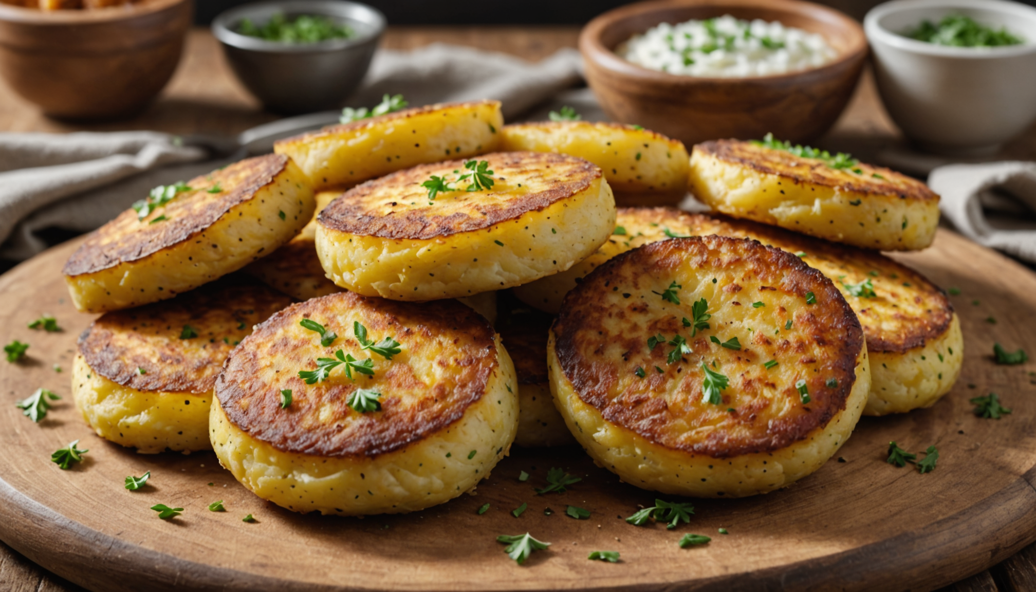discover the secret to perfectly crispy golden oven-baked potato patties ready in just 10 minutes – a delicious and easy side dish for any meal.