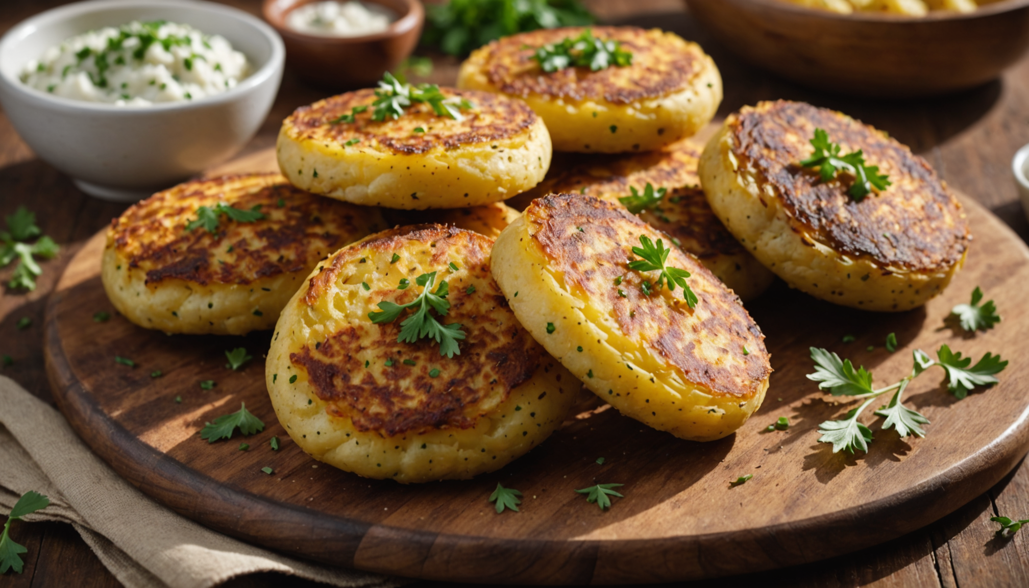 discover the secret to perfectly crispy golden oven-baked potato patties, ready in just 10 minutes. a quick and delicious side dish that complements any meal!